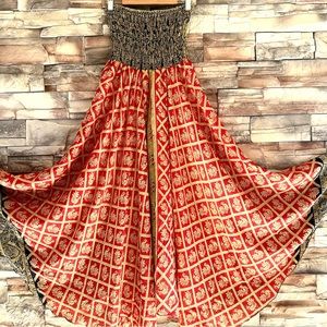One of a kind skirt/pant hippie gypsy ethnic wide leg one size pant new bohemian